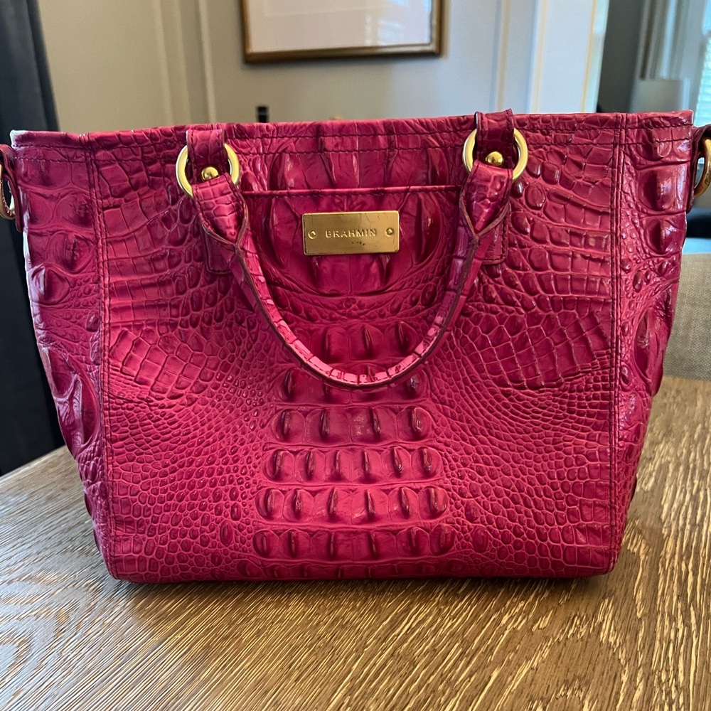 Brahmin pink handbag